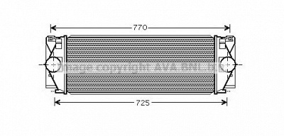 AVA QUALITY COOLING vw4267 -  Интеркулер